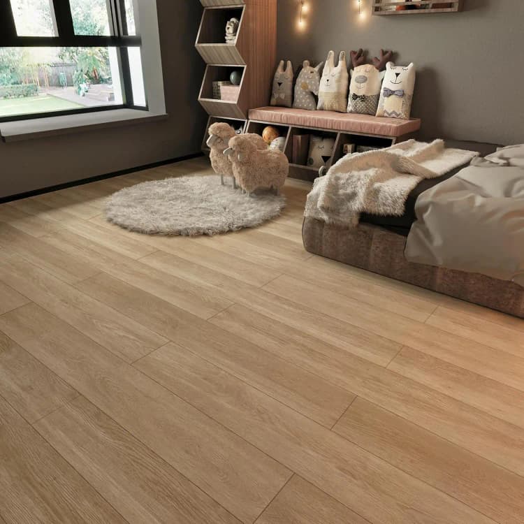 COWINLIFE DECO Removable Self Adhesive Waterproof Indoor Living Room Floor Tiles Luxury Vinyl Flooring Modern Design detail 4