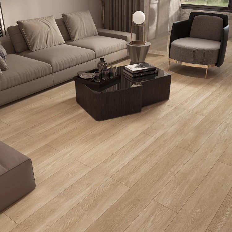 COWINLIFE DECO Removable Self Adhesive Waterproof Indoor Living Room Floor Tiles Luxury Vinyl Flooring Modern Design detail 5