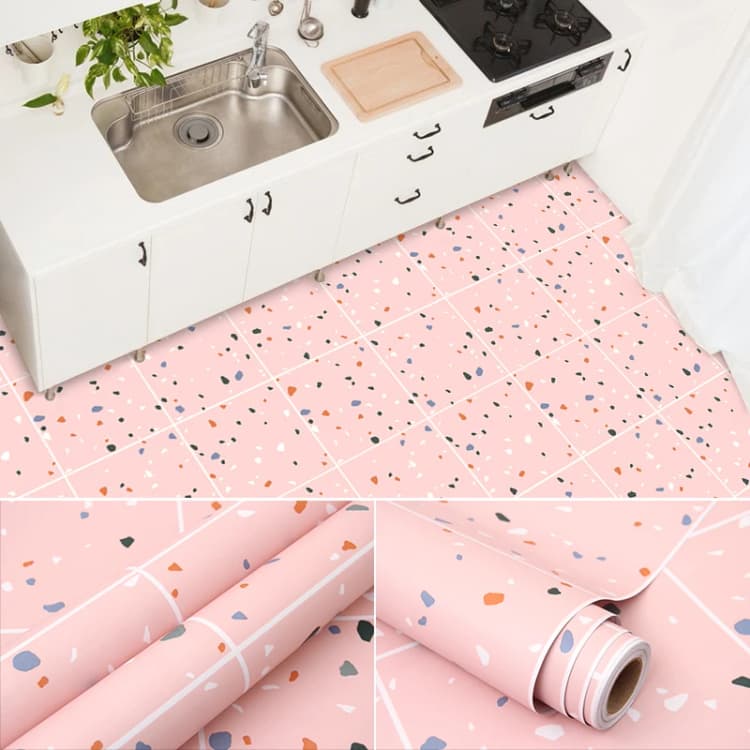 COWINLIFE DECO Removable Self Adhesive Waterproof Indoor Living Room Floor Tiles Luxury Vinyl Flooring Modern Design detail 8