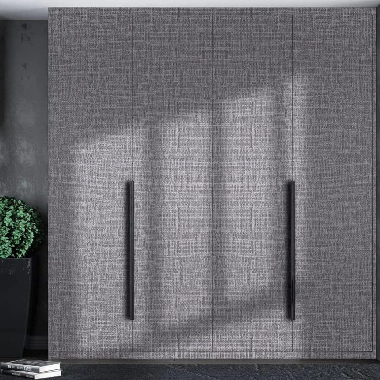 COWINLIFE DECO Textured Fabric Faux Grasscloth Self-Adhesive Waterproof Removable Wallpaper for Bedroom detail 4