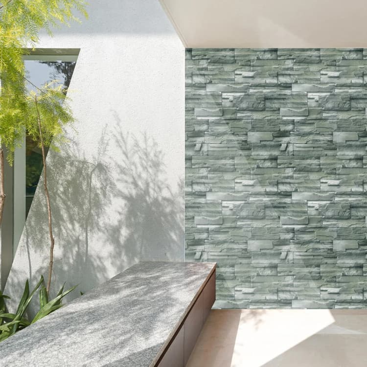 COWINLIFE DECO Modern Waterproof Brick 3D PVC Vinyl Self Adhesive Wallpaper Peel Stick for Bedroom Customizable Colors Easy detail 2
