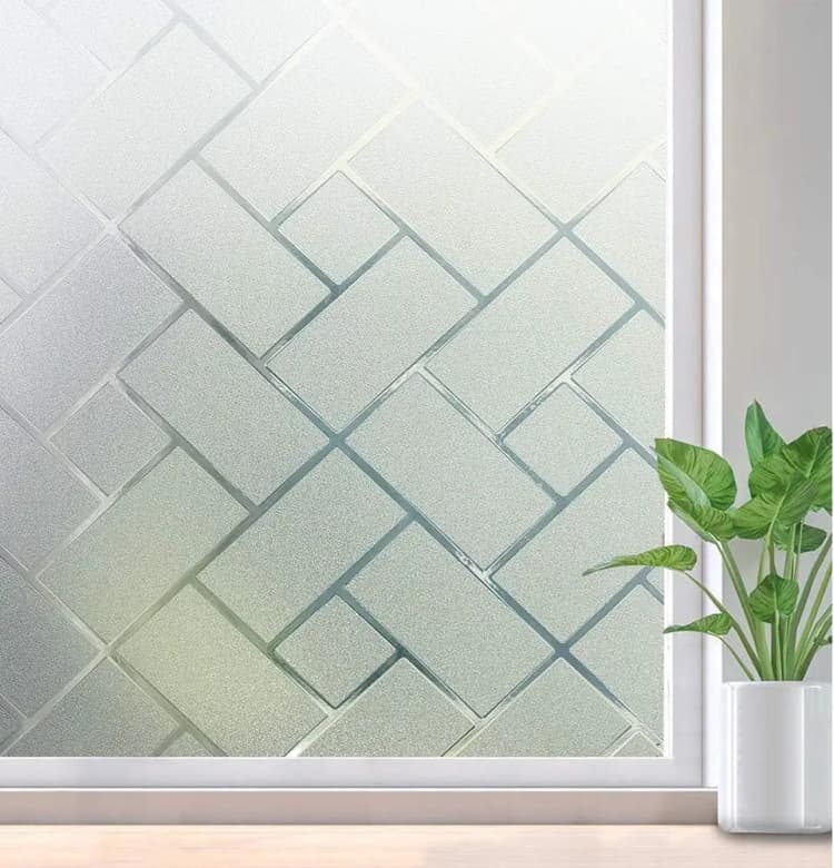 COWINLIFE DECO Waterproof PVC Frosted Glass Window Privacy Film Self Adhesive Decorative Home Decoration detail 4