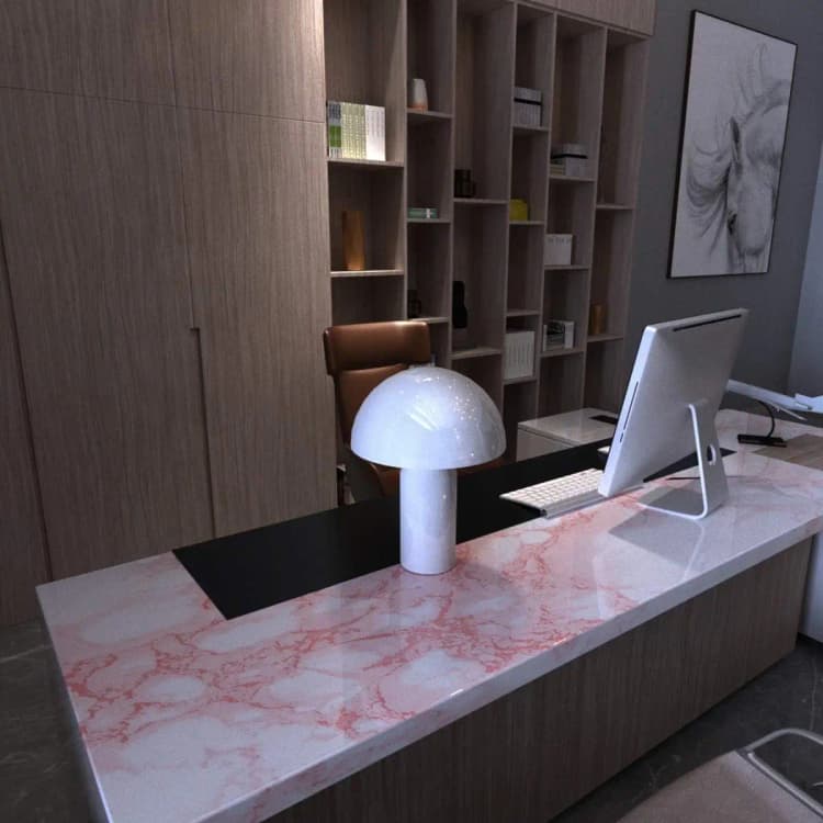 Modern PVC Vinyl Marble Wallpaper Pink Roll Peel and Stick for Table Kitchen Self Adhesive Removable Waterproof detail 5