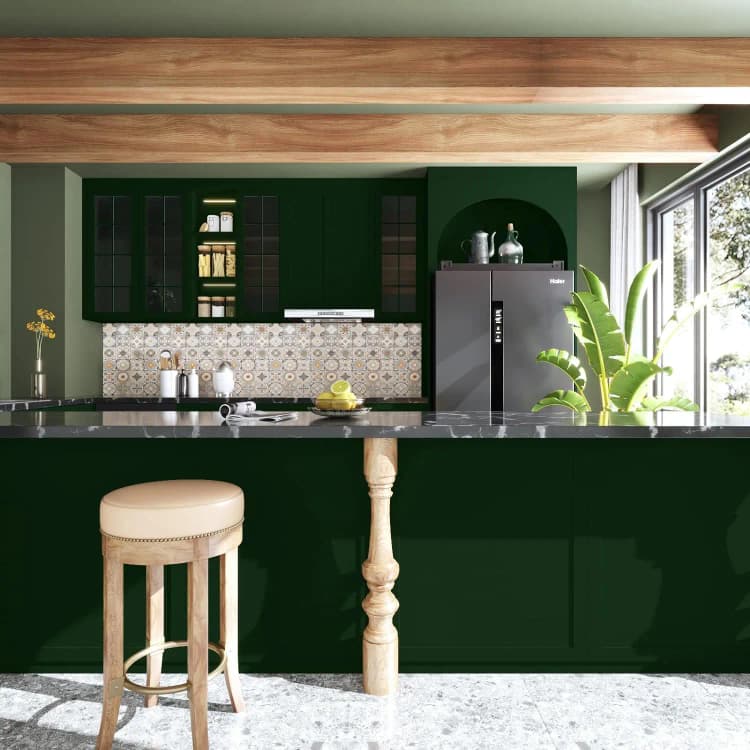 COWINLIFE DECO China Factory's Green Solid Color Self-Adhesive Waterproof Peel & Stick Wallpapers Removable Kitchen Home Decoration detail 5