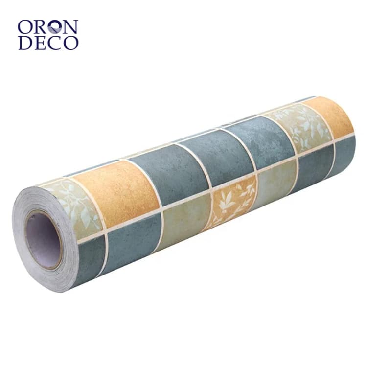 COWINLIFE DECO Waterproof PVC Self-Adhesive Vinyl Flooring Wallpaper Modern Anti-Slip Indoor Bathroom Wear Resistant Hotels detail 1