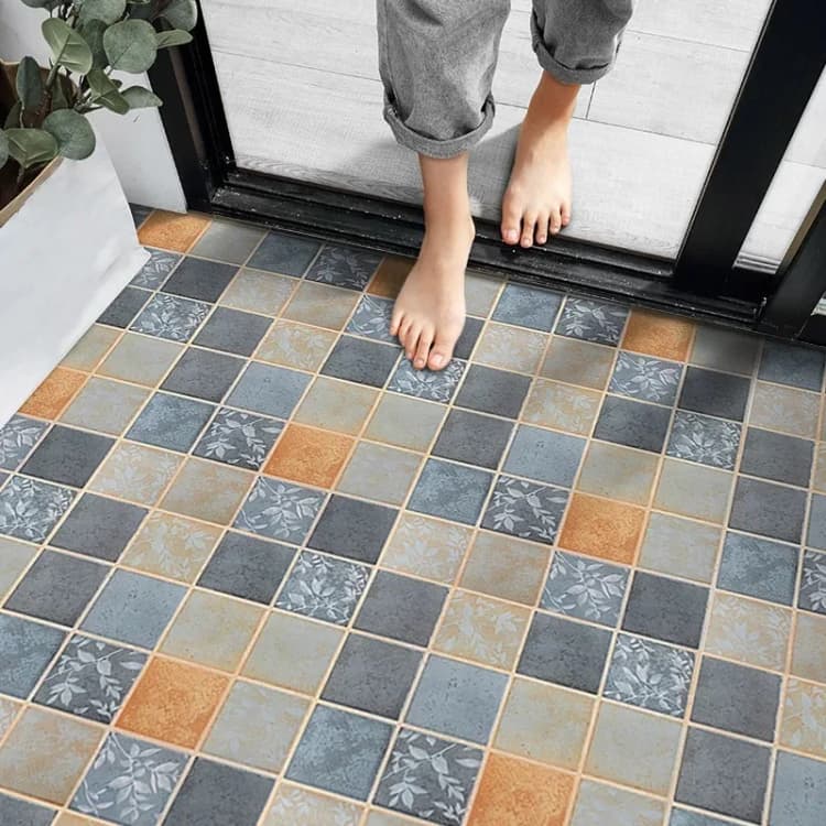 COWINLIFE DECO Waterproof PVC Self-Adhesive Vinyl Flooring Wallpaper Modern Anti-Slip Indoor Bathroom Wear Resistant Hotels detail 4