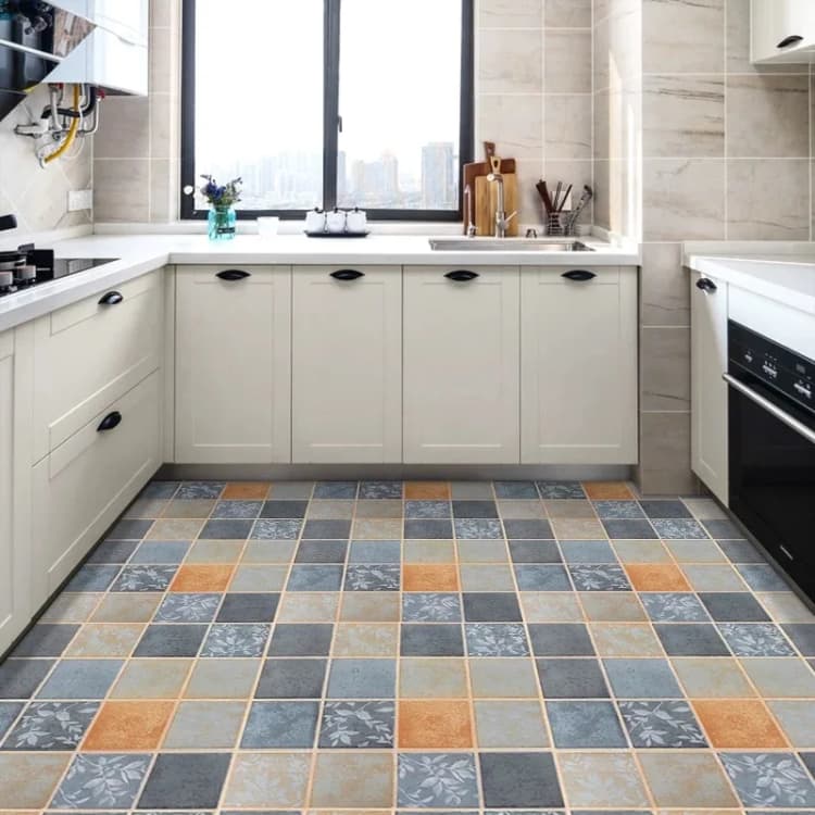 COWINLIFE DECO Waterproof PVC Self-Adhesive Vinyl Flooring Wallpaper Modern Anti-Slip Indoor Bathroom Wear Resistant Hotels detail 5