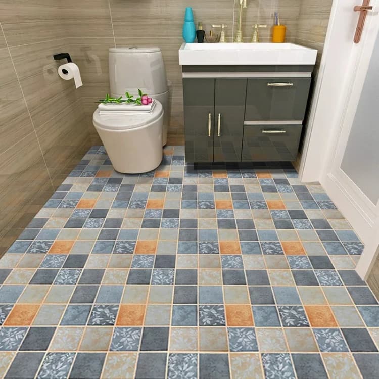 COWINLIFE DECO Waterproof PVC Self-Adhesive Vinyl Flooring Wallpaper Modern Anti-Slip Indoor Bathroom Wear Resistant Hotels detail 6
