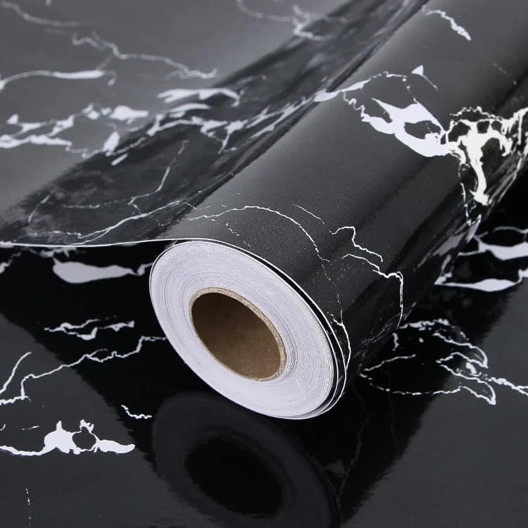 COWINLIFE DECO Modern Waterproof Glossy Self Adhesive 3D Geometric Pattern Wallpaper Rolls Peel Stick Vinyl Sticker Bedroom Decor detail 1