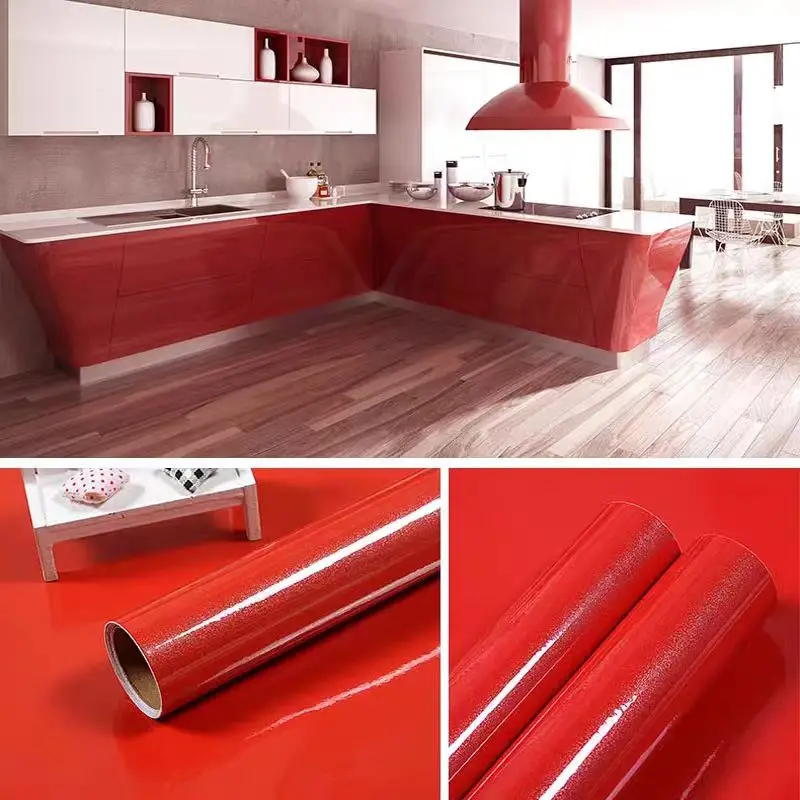 COWINLIFE DECO Modern Self-adhesive Waterproof Vinyl PVC Peel Stick Stripes & Plaid Kitchen Wall Sticker for Cabinet and Furniture detail 6