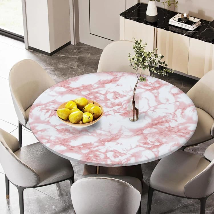 COWINLIFE DECO Waterproof Pink Vinyl Marble Sticker Peel and Stick Kitchen Wall Sticker PVC Self Adhesive Wallpaper Kitchen Wrap detail 5
