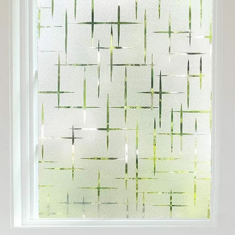 COWINLIFE DECO Frosted PVC Privacy Window Film for Glass Walls-Removable Self-Adhesive Waterproof Decorative Film detail 6