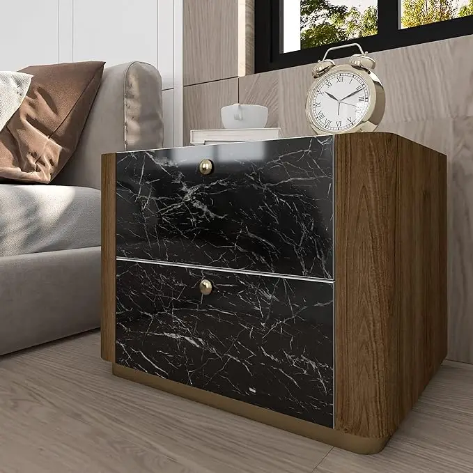 COWINLIFE DECO Black Silver Marble Waterproof Peel Stick Wallpaper Vinyl Self Adhesive Modern Sticker Home Furniture Decorative Films detail 5