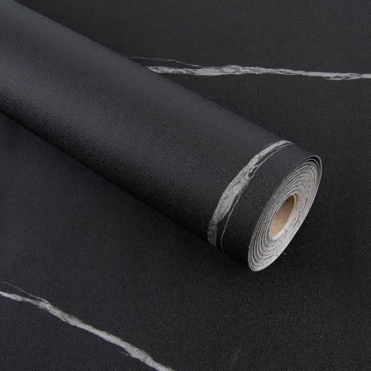 COWINLIFE DECO Black Silver Marble Waterproof Peel Stick Wallpaper Vinyl Self Adhesive Modern Sticker Home Furniture Decorative Films detail 8