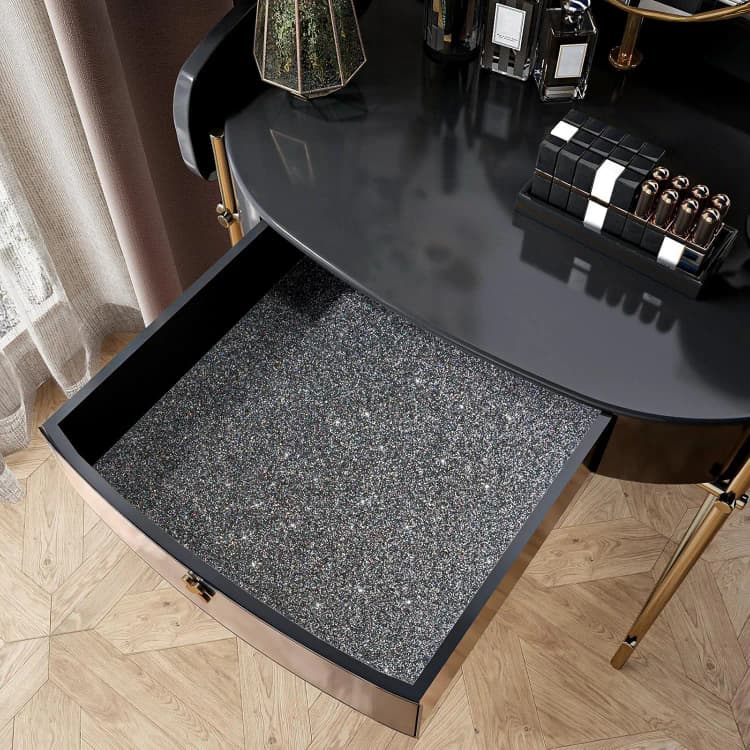 COWINLIFE Light Luxury Modern Living Room Self-adhesive Shiny Gray PVC Waterproof Removable Wallpaper Roll Home Decor detail 3