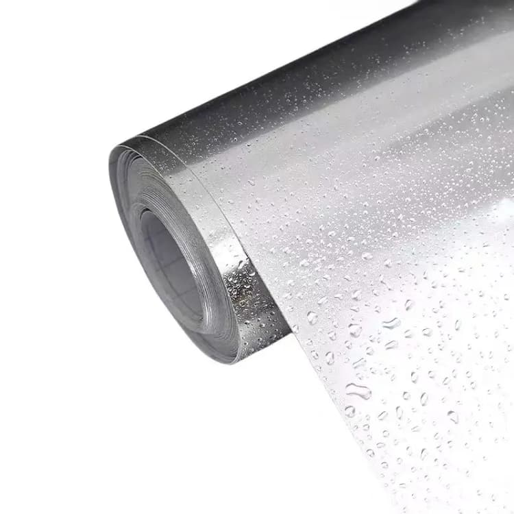 COWINLIFE Waterproof Decorative Modern PVC Peel Stick Self Adhesive Silver Metallic Stainless Steel Stickers for Kitchen Refrigerator detail 2