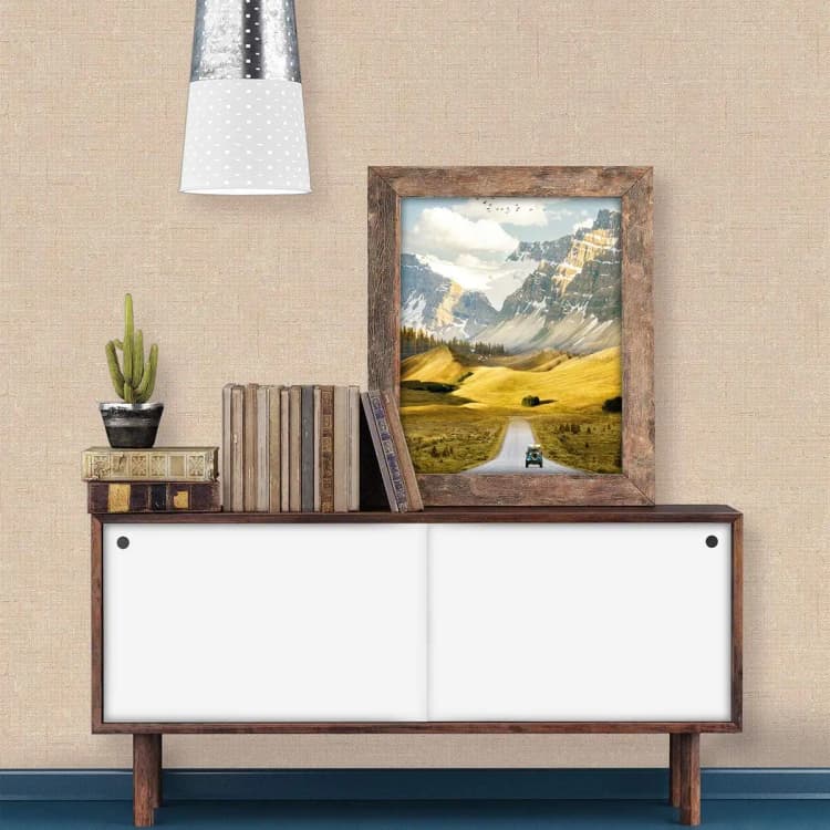 High Quality Modern Geometric Textured Fabric Linen PVC Self Adhesive Removable Waterproof Wallpaper for Bedroom Wall detail 2
