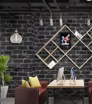 COWINLIFE DECO Modern High Quality Green Brick Textured Self Adhesive Waterproof PVC Vinyl Peel Stick Wall Sticker Wallpaper Rolls detail 4
