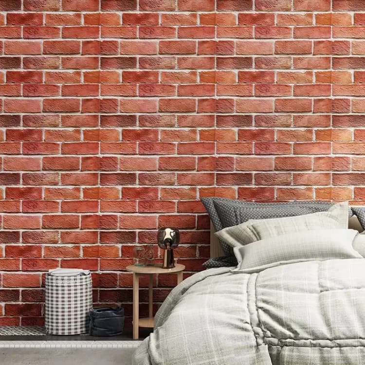 COWINLIFE DECO Modern High Quality Green Brick Textured Self Adhesive Waterproof PVC Vinyl Peel Stick Wall Sticker Wallpaper Rolls detail 5