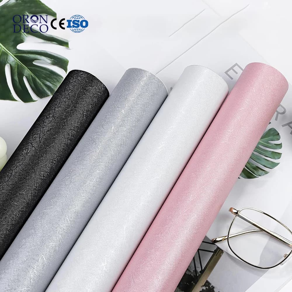 COWINLIFE Factory Price 3D Vinyl/PVC Embossed Self Adhesive Waterproof Modern Kitchen & Bathroom Luxury Wallpaper Roll Home Decor