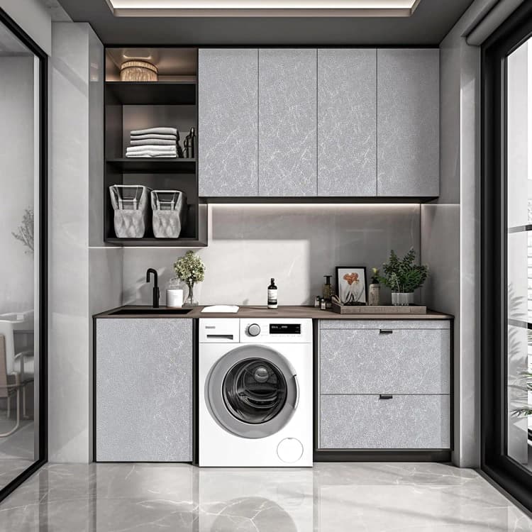 COWINLIFE Factory Price 3D Vinyl/PVC Embossed Self Adhesive Waterproof Modern Kitchen & Bathroom Luxury Wallpaper Roll Home Decor detail 6