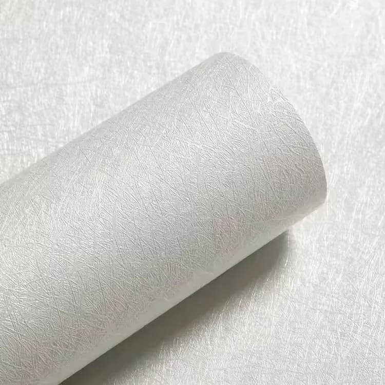 COWINLIFE DECO Modern White Self Adhesive 3D Silk Embossed Textured Vinyl Wallpaper Sticker for Living Room Home Decoration