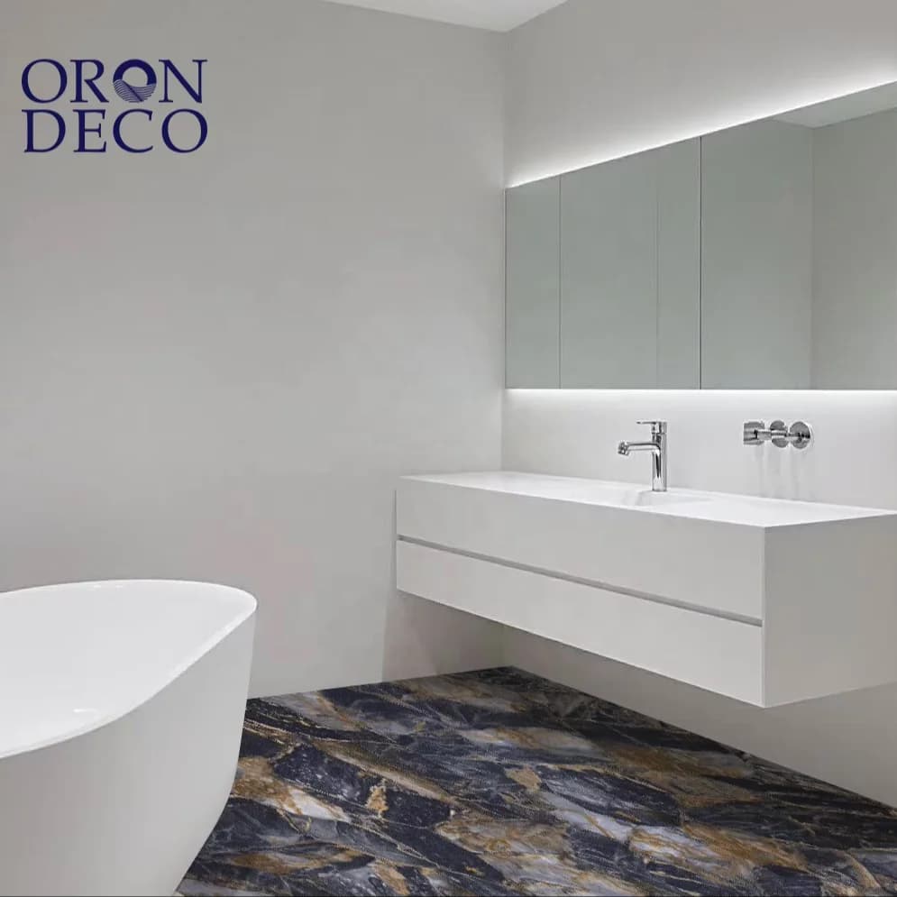COWINLIFE DECO PVC Waterproof Self Adhesive Flooring & Wall Sticker with Textured Surface for Indoor Use Modern Design