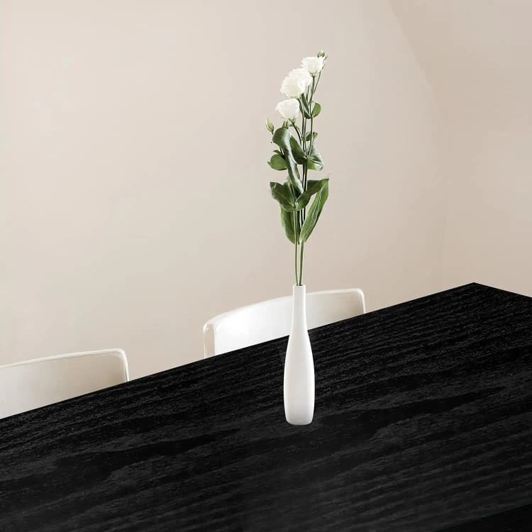 COWINLIFE Modern Waterproof Thickened Black Wood Design Self Adhesive Peel and Stick Wallpaper Sticker for Household Use detail 3
