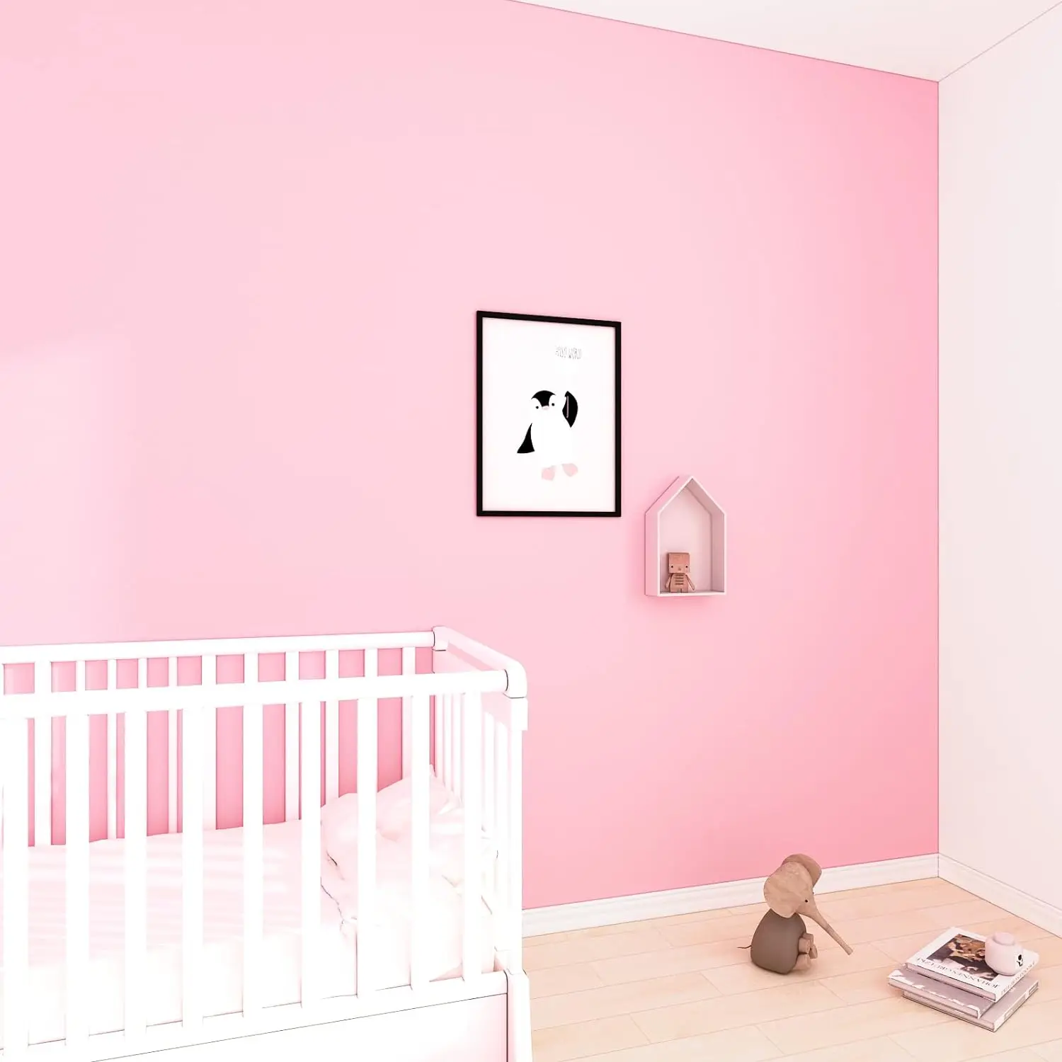 Wholesale Customized Interior Wall Panels Solid Color Waterproof Mould-Proof Self Adhesive PVC Wallpaper for Bedroom