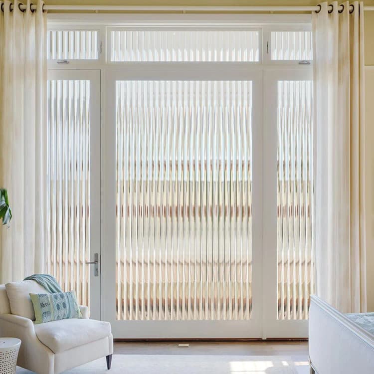 COWINLIFE DECO Frosted PET/PVC Glass Film Window Privacy Film 3D Decorative UV Blocking Self Adhesive Stickers for Bathroom detail 4