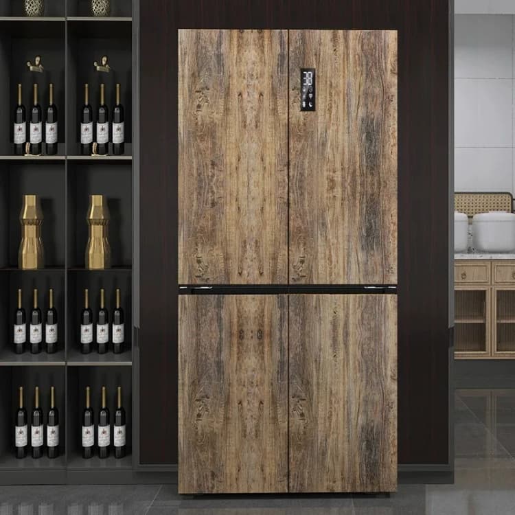 COWINLIFE 3D Wood Grain Wall Sticker PVC Self Adhesive Wallpaper Roll Luxury Peel & Stick Decorative Wall Covering for Kitchen Room detail 2