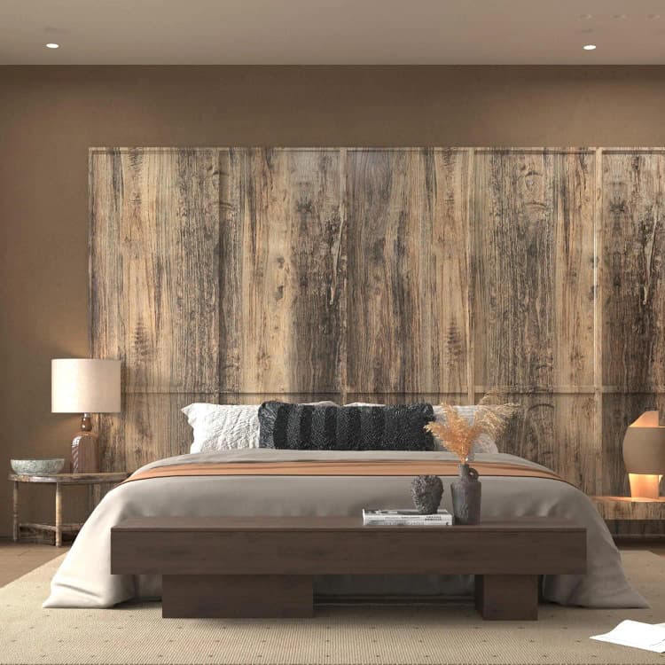 COWINLIFE 3D Wood Grain Wall Sticker PVC Self Adhesive Wallpaper Roll Luxury Peel & Stick Decorative Wall Covering for Kitchen Room detail 6