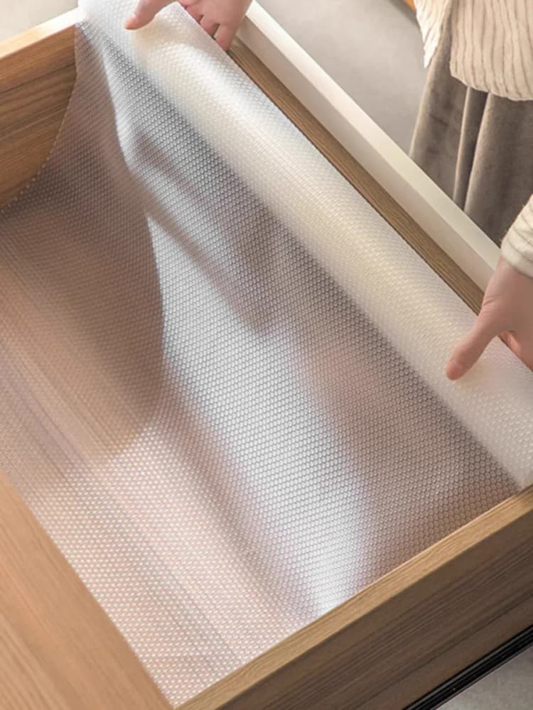 COWINLIFE DECO Eco-Friendly Reusable EVA Anti-Slip Shelf Drawer Liner Colorful Waterproof Mat for Kitchen Cabinets and Refrigerators detail 5