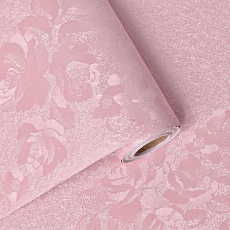 COWINLIFE 3D Embossed Flower Self Adhesive Wall Sticker Thick PVC Peel Stick Wallpaper Roll for Furniture Hotel Background Home Decor detail 6