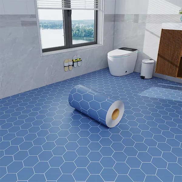 COWINLIFE Waterproof PVC Floor Sticker Self Adhesive Vinyl Flooring Roll Luxury Decorative Plastic Floor Covering for Home Interior