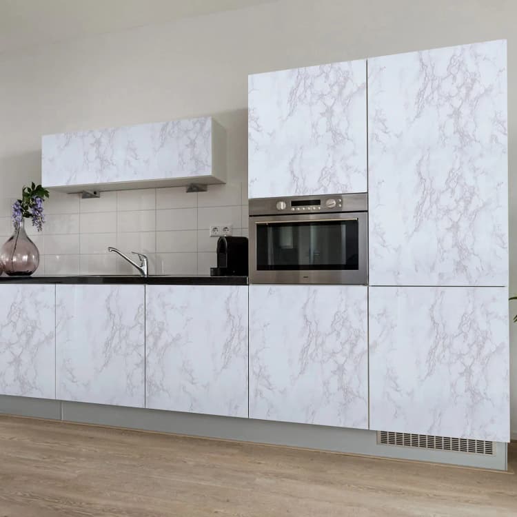 Glossy PVC Peel and Stick Wall Paper Decorative Self-Adhesive Film Marble Sticker Contact Paper Wallpaper for Kitchen Cabinet detail 5