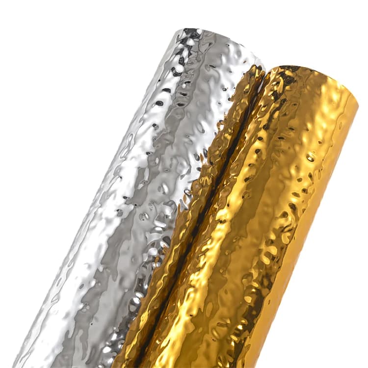COWINLIFE Self Adhesive Gold Silver Aluminum Foil Sticker 3D Furniture Decorative Film Oil Proof Kitchen Wrap Wall Cabinet Wallpaper detail 1