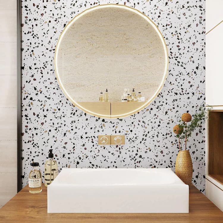 COWINLIFE Marble Sticker PVC Peel and Stick Marble Wallpaper 3d Waterproof Vinyl Wrap Wall Stickers for House Decoration Interior detail 5