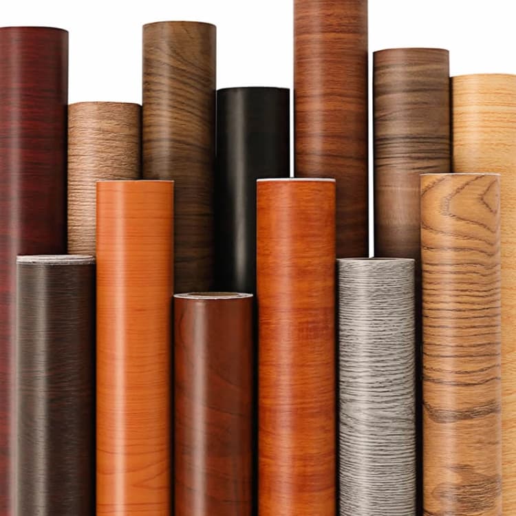 COWINLIFE Wood Texture Wall Sticker Self Adhesive Waterproof PVC Peel and Stick Wallpaper Roll Furniture House Decoration Interior detail 1