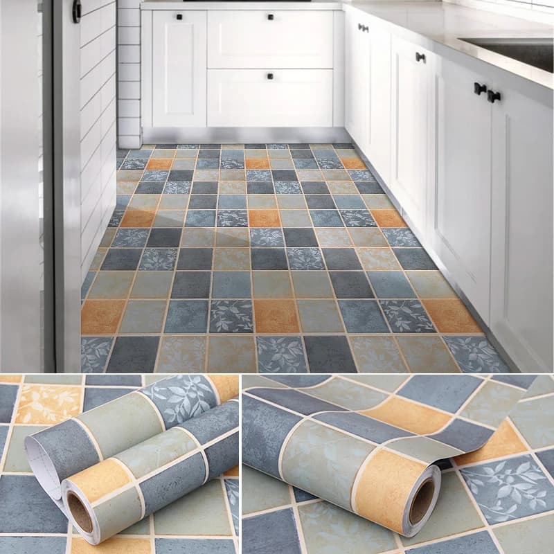 COWINLIFE Custom Pvc Flooring 3d Sticker House Decoration Interior Decoration Vinyl Flooring Roll for Living Room Indoor Use