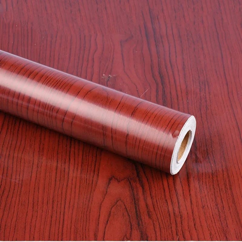 COWINLIFE PVC 3D Wallpaper RollsWood Textured Wall Stickers Peel and Stick Covering Interior Products Room Decoration for Bedroom