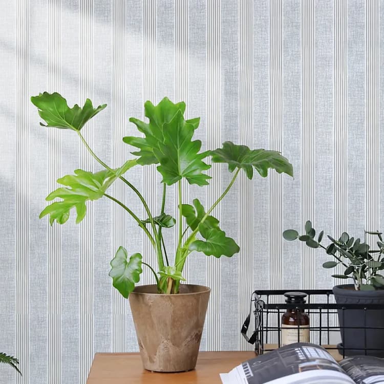 COWINLIFE Modern Household Pvc Wall Stickers Peel Stick Striped Self-Adhesive Non-Woven Fabric Wallpaper Rolls Room Decoration Items detail 2