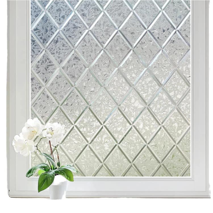 COWINLIFE Frosted Glass Window Glass Film UV Cut Privacy Decorative Window Tint Modern PVC Removable Stickers for Home Decor Use detail 1