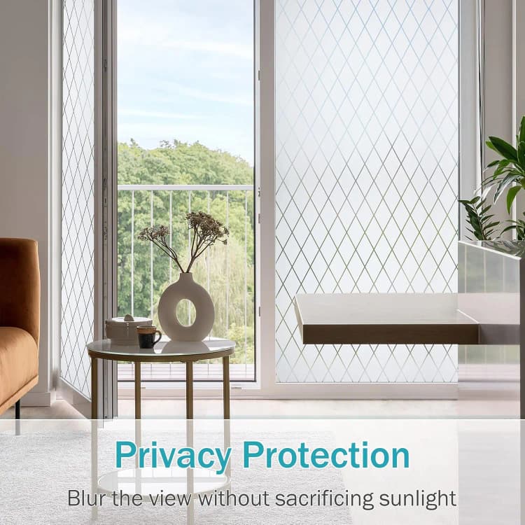 COWINLIFE Frosted Glass Window Glass Film UV Cut Privacy Decorative Window Tint Modern PVC Removable Stickers for Home Decor Use detail 5