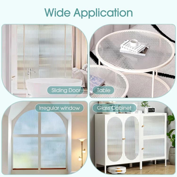 COWINLIFE Frosted Glass Window Glass Film UV Cut Privacy Decorative Window Tint Modern PVC Removable Stickers for Home Decor Use detail 6