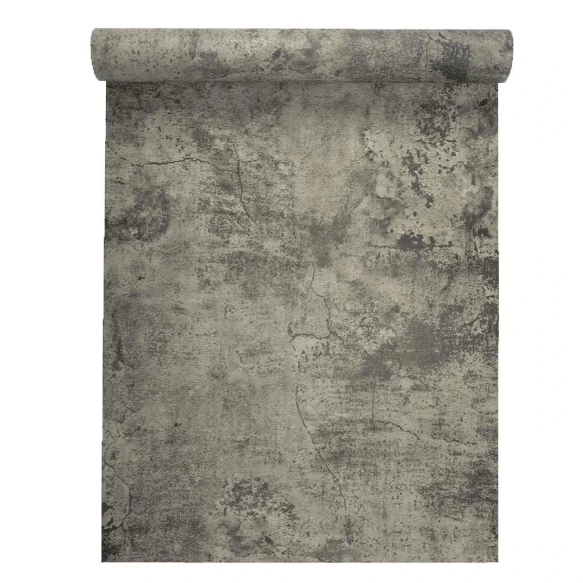 COWINLIFE Self-adhesive Concrete Textured Wall Stickers Peel and Stick Vinyl House Decoration Interior Cement Wallpaper for Bedroom