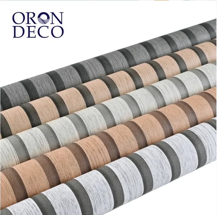 COWINLIFE DECO Best Selling Self-adhesive Vinyl Wallpaper Modern 3D Wood Waterproof Peel and Stick Design Sticker for Bedroom detail 2