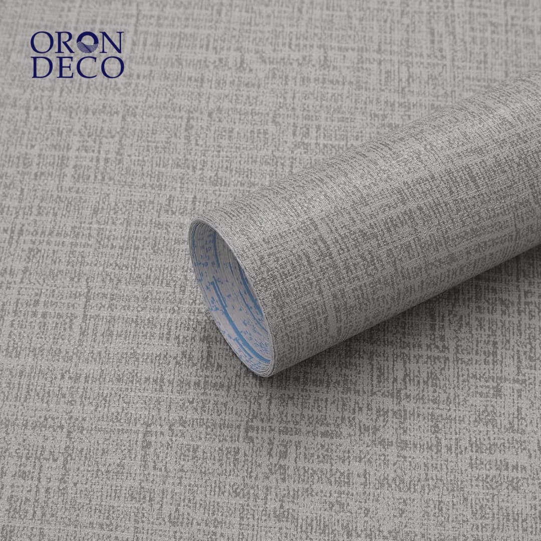 COWINLIFE DECO Self-Adhesive Linen Wallpaper Fabric Design Faux Grasscloth Peel Stick Wall Sticker Waterproof PVC Removable Wall