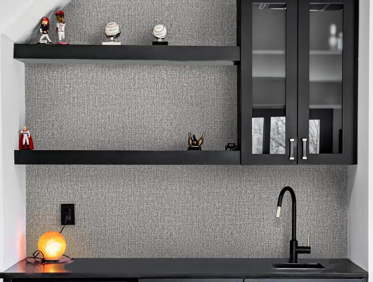 COWINLIFE DECO Self-Adhesive Linen Wallpaper Fabric Design Faux Grasscloth Peel Stick Wall Sticker Waterproof PVC Removable Wall detail 2
