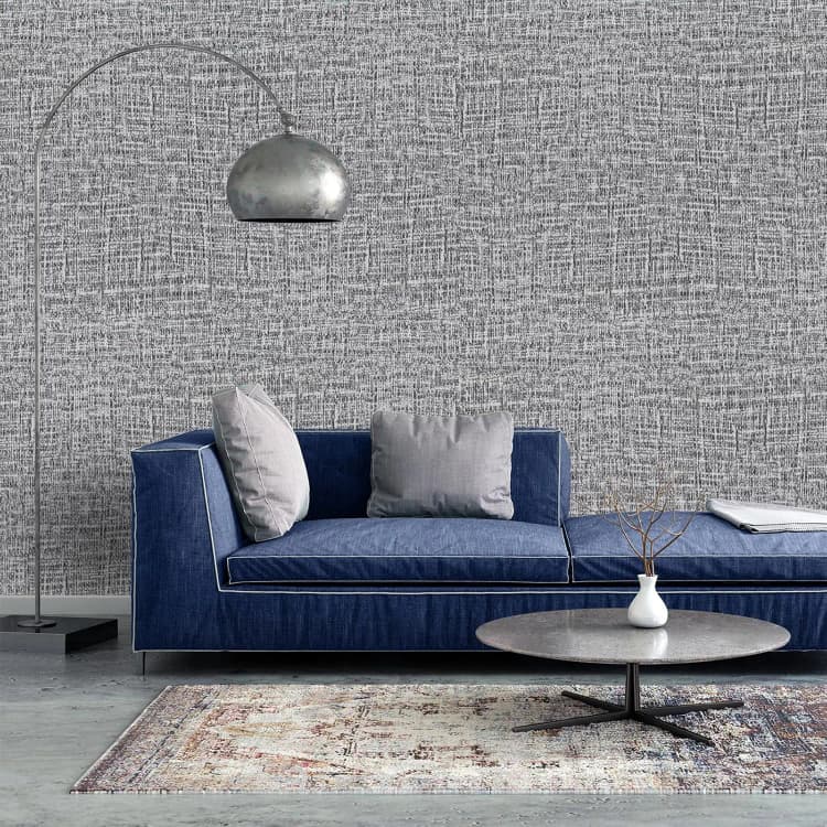 COWINLIFE DECO Self-Adhesive Linen Wallpaper Fabric Design Faux Grasscloth Peel Stick Wall Sticker Waterproof PVC Removable Wall detail 6